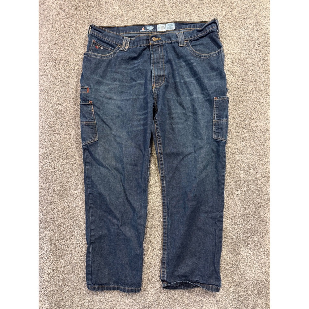 Lapco FR Jeans Mens 42x30 Blue Protect 350‎ Denim Flame Resistant Work Pants